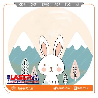 تصویر طرح تابلو کودکانه حیوانات #1